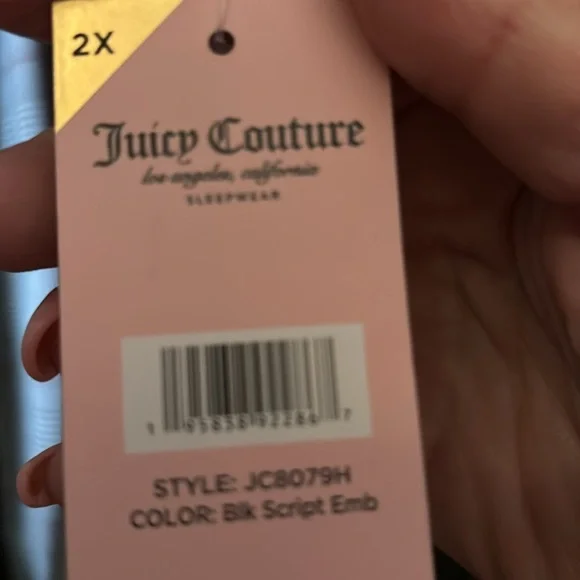 NEW w/ tags JUICY COUTURE Adorable incredibly soft velour lounge/sleepwear - Picture 7 of 7